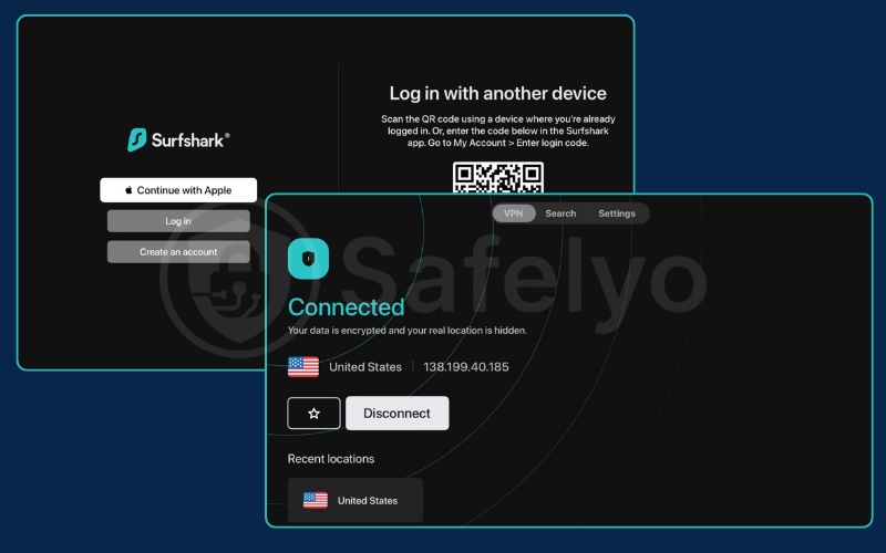 Surfshark - tvOS app