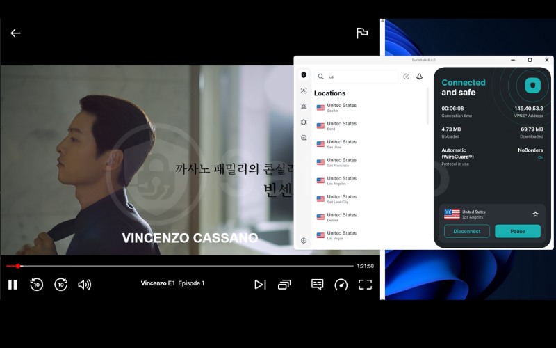 Surfshark unblocks Netflix US with fast, stable streaming