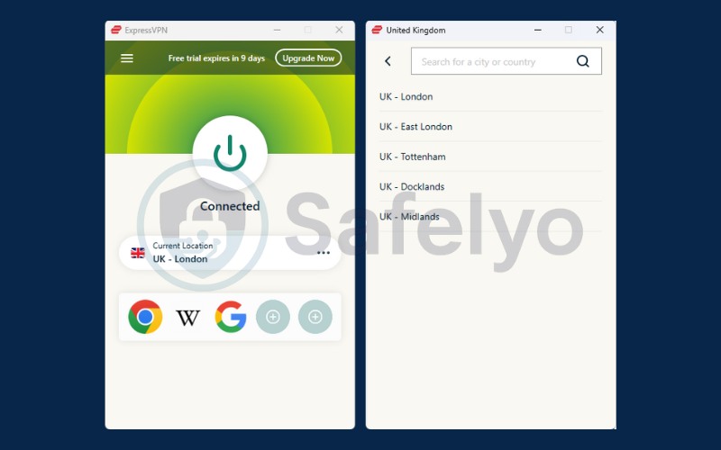 Switch to a different VPN server