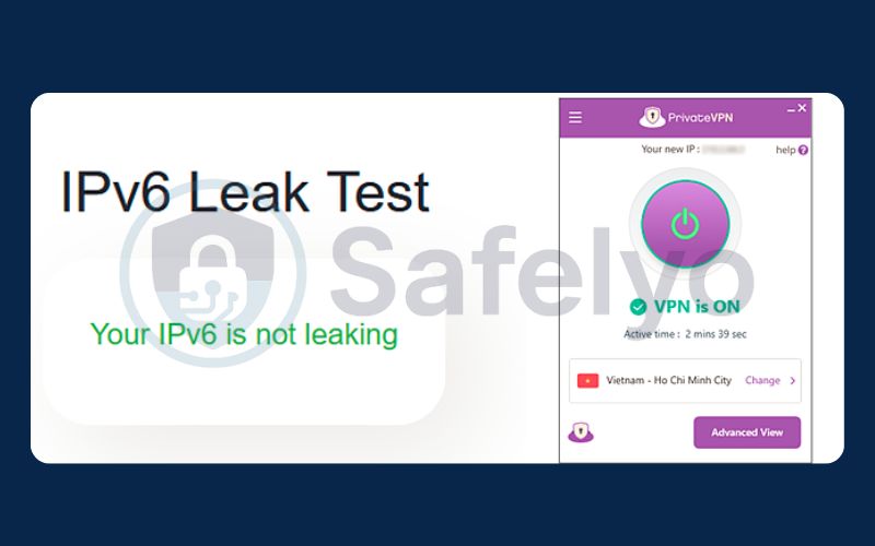 Test for an IPv6 leak
