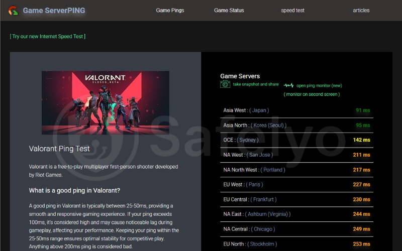 Test Valorant ping before enabling VPN