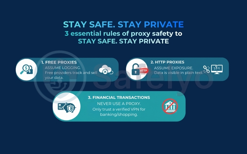 The 3 rules of proxy safety The 3 rules of proxy safety