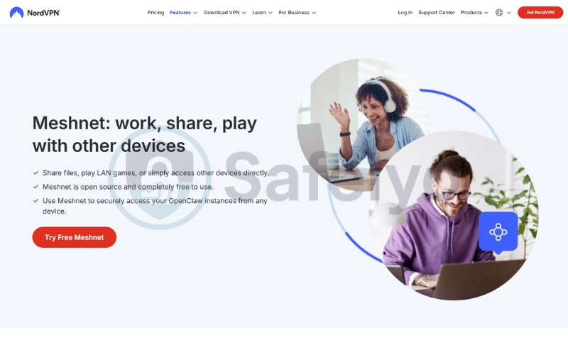 The NordVPN Meshnet trick