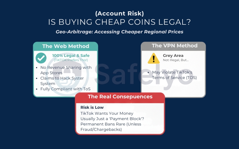 The real consequences of using a VPN to buy TikTok coins The real consequences of using a VPN to buy TikTok coins