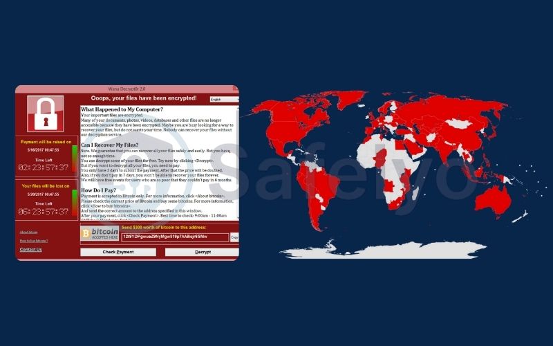 The WannaCry worm (2017)