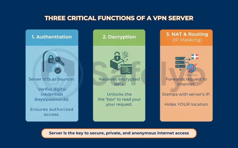 Three critical functions of a VPN Server Three critical functions of a VPN Server
