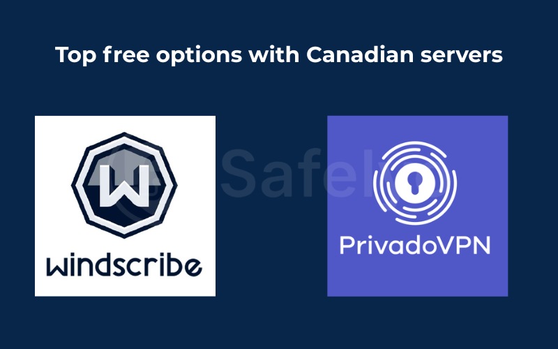 Top free options with Canadian servers