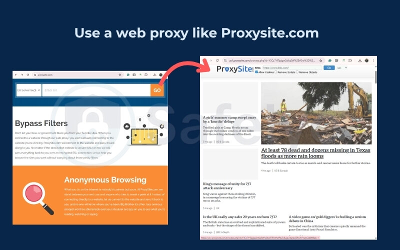 How to unblock websites on school Chromebook without VPN by web proxy