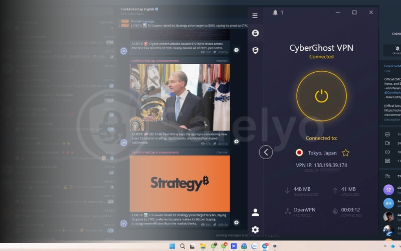 Unblock Telegram anywhere with CyberGhost