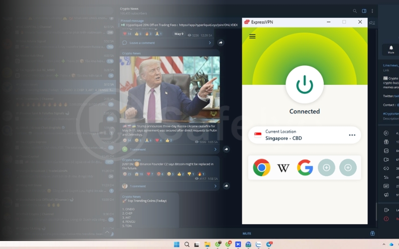 Unblock Telegram anywhere with ExpressVPN