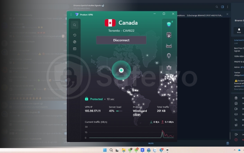 Unblock Telegram anywhere with Proton VPN