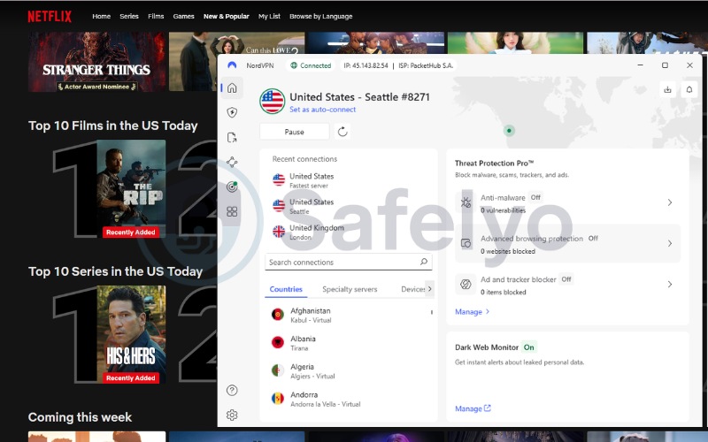 Unblock US Netflix and other international libraries