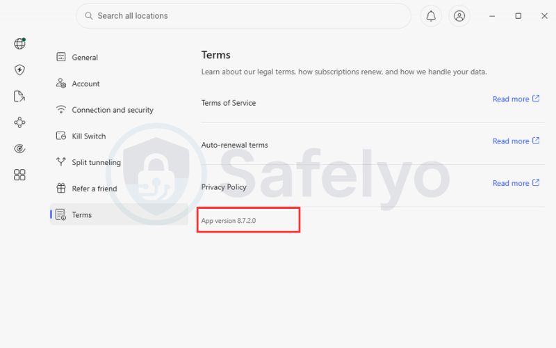 Update the VPN app and operating system