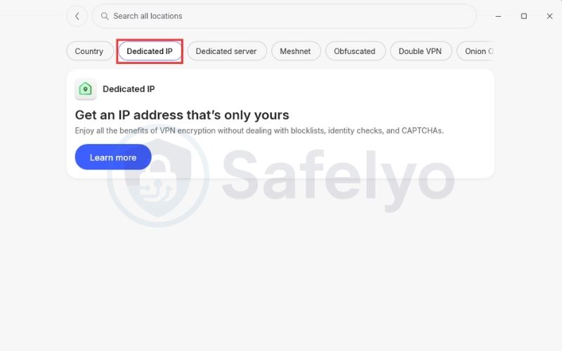 Use a Dedicated IP