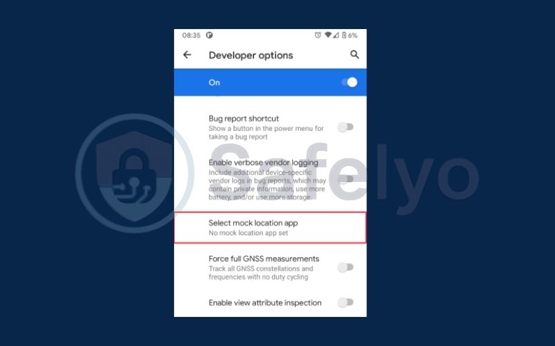 Use a GPS spoofing app to fake your GPS location 3