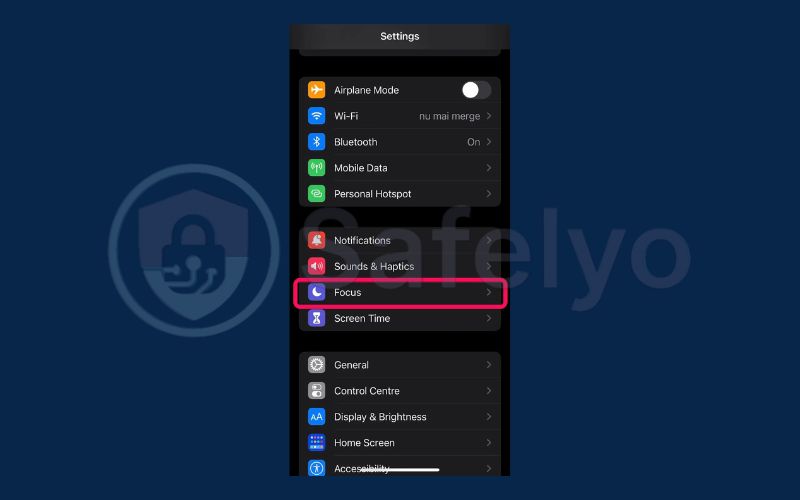 Use focus mode to silence notifications 1