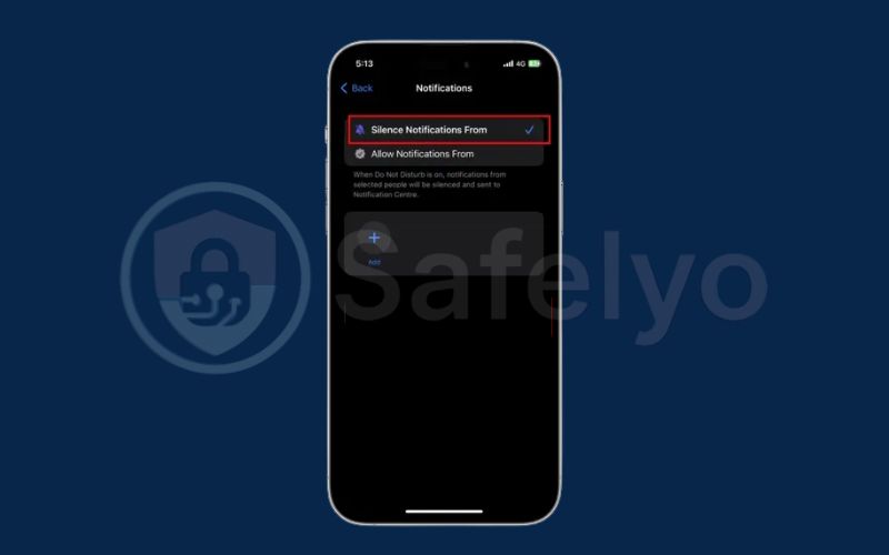 Use focus mode to silence notifications 3