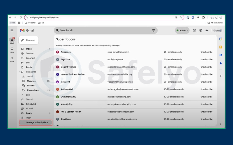 Use Gmail’s Manage subscriptions to reduce inbox clutter