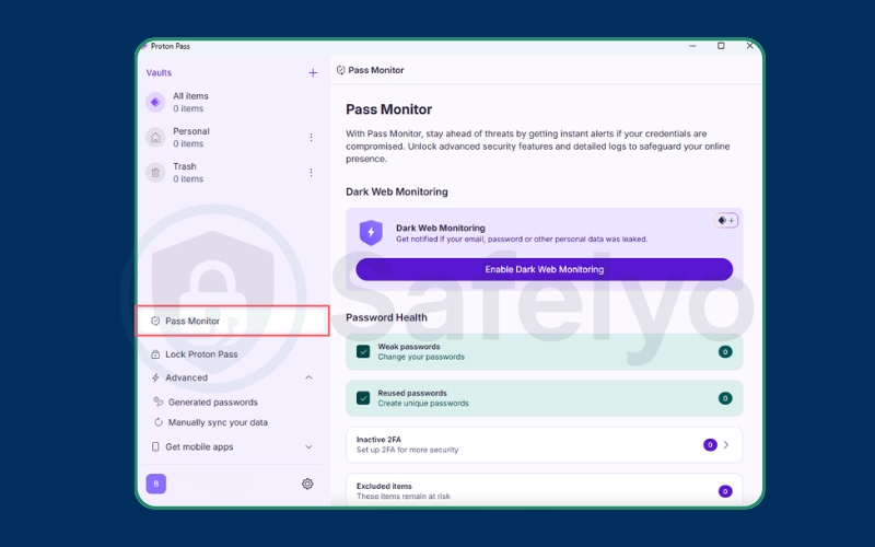 Use Pass Monitor and health checks