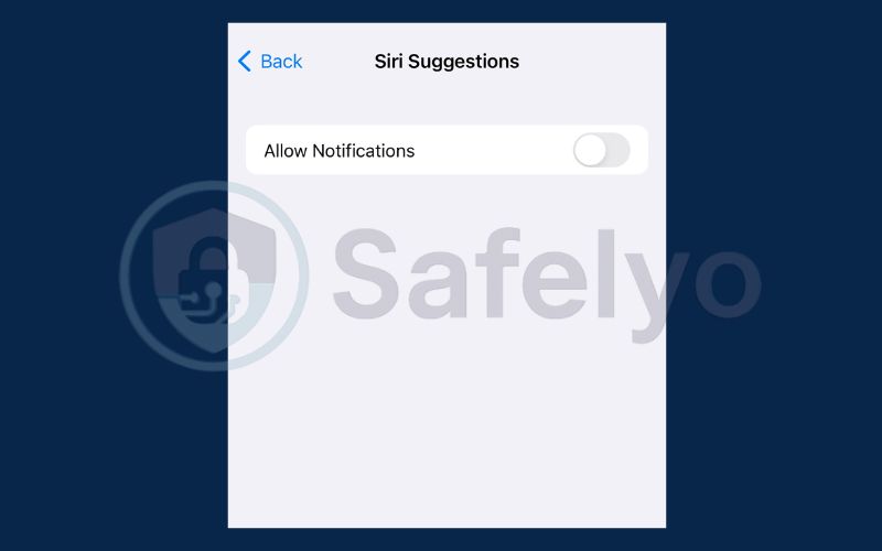 Use Siri suggestions to silence push notifications 2
