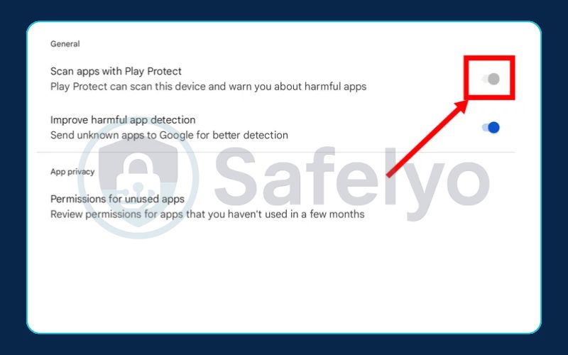 Use the built-in Google Play Protect scanner (4) Use the built-in Google Play Protect scanner (4)