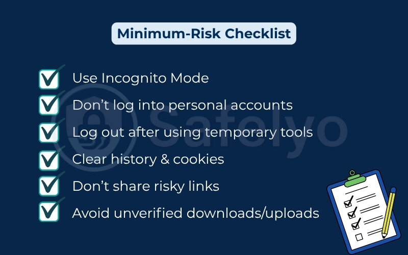Use this minimum-risk checklist before trying anything