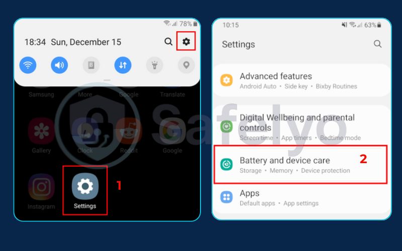 Using Device Care (1) Using Device Care (1)