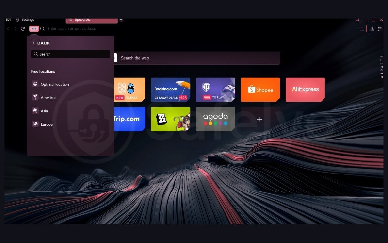 Using the VPN: Choosing Locations