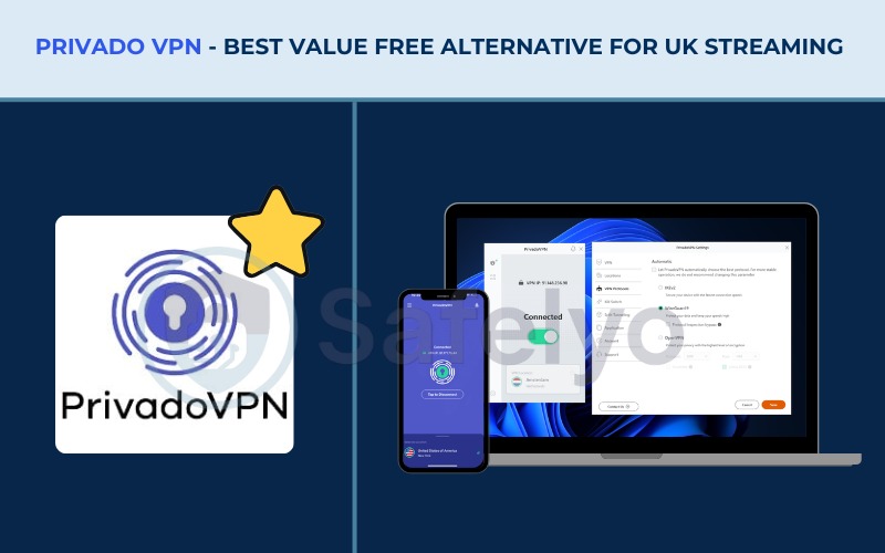 Best VPN for UK - PrivadoVPN