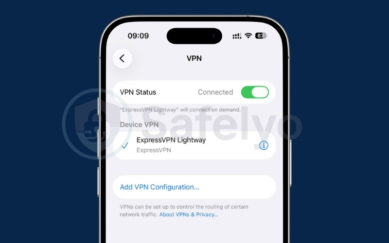 VPN profile added automatically in iOS settings