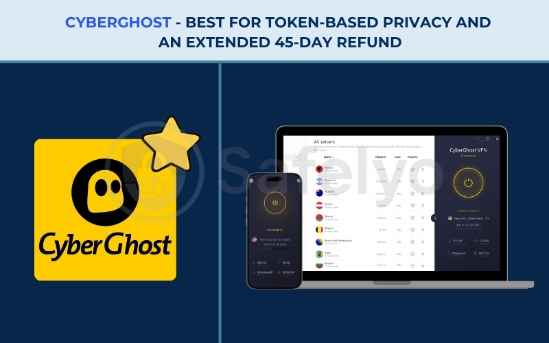 VPN with Dedicated IP - CyberGhost 