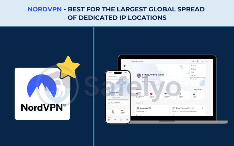 VPN with Dedicated IP - NordVPN
