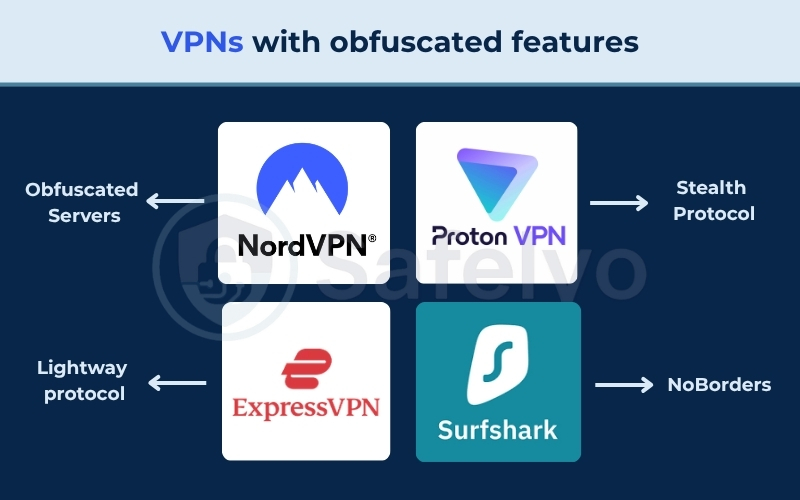VPNs with obfuscated features