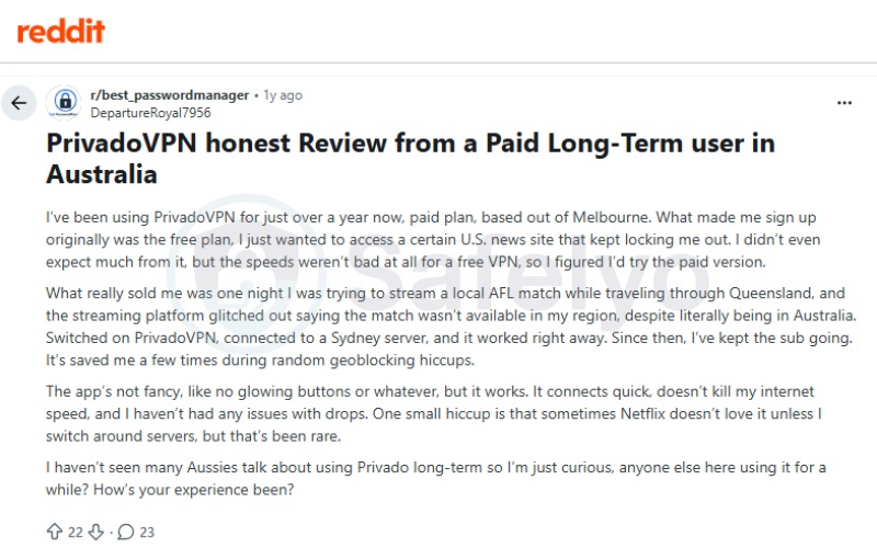 What users say about PrivadoVPN on Reddit (updated in June, 2026)
