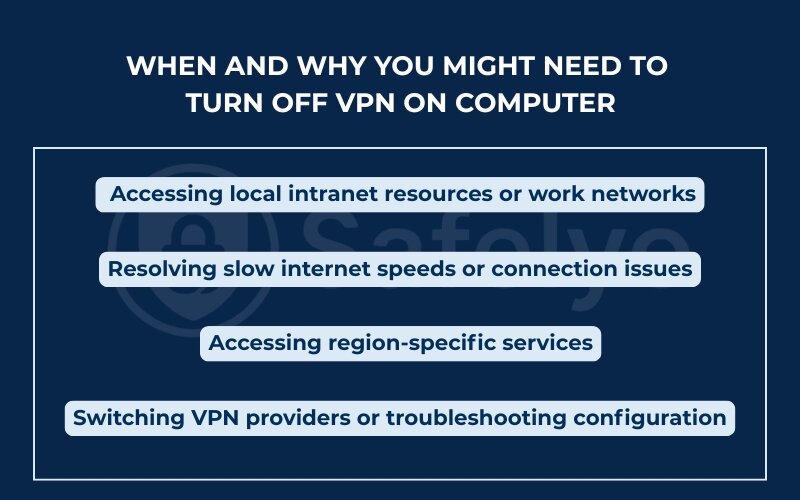 When and why you might need to learn how to turn off VPN on computer When and why you might need to learn how to turn off VPN on computer