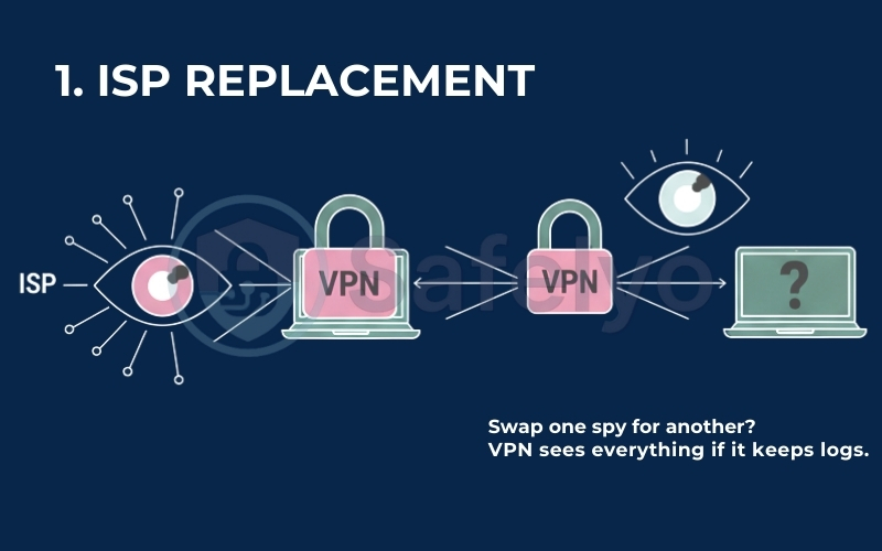 When you connect to a VPN, your ISP is blind, but your VPN provider can see everything When you connect to a VPN, your ISP is blind, but your VPN provider can see everything