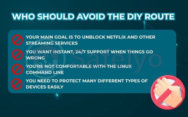 Who should avoid the DIY route